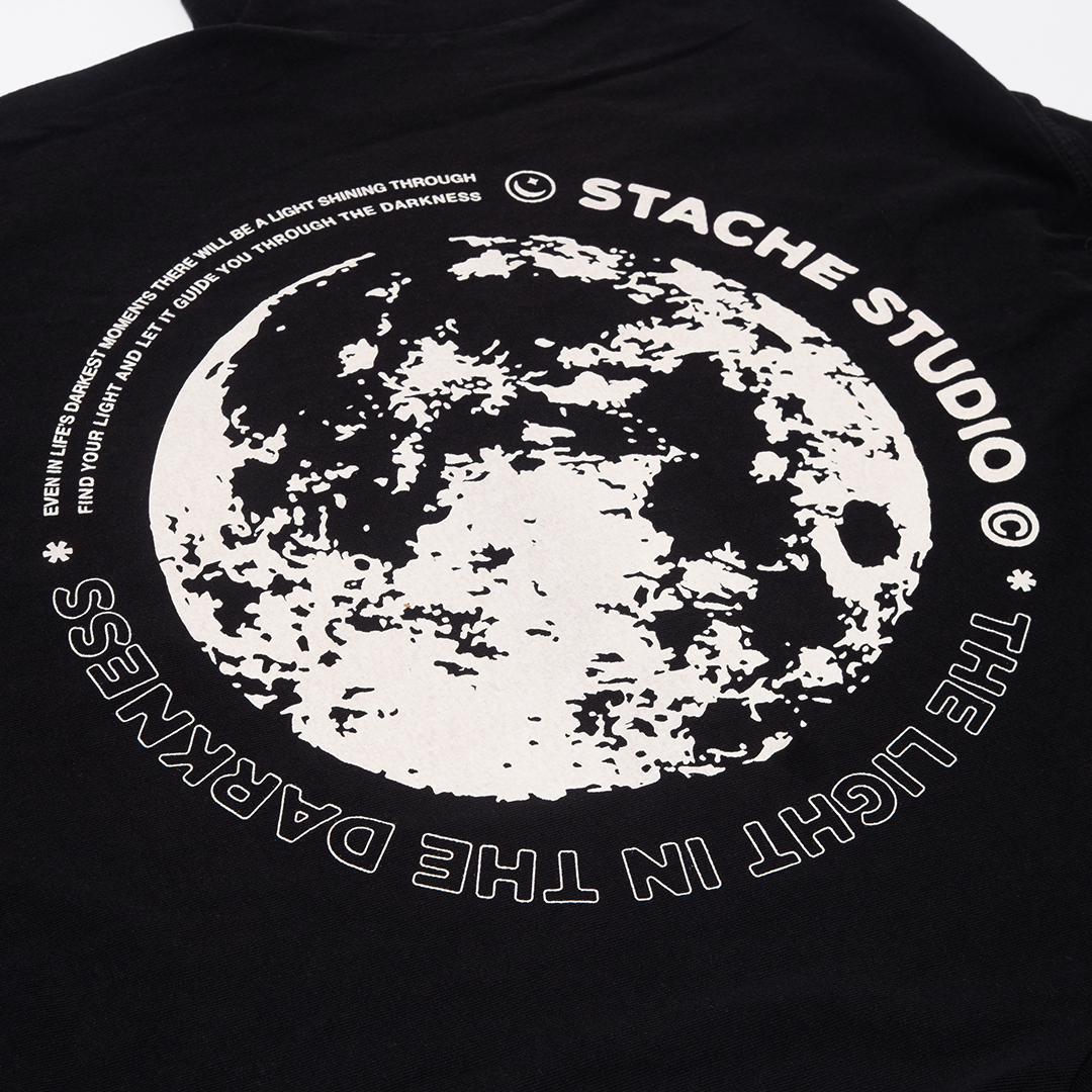 The Light in the Darkness Full Moon Tee - 'Black'