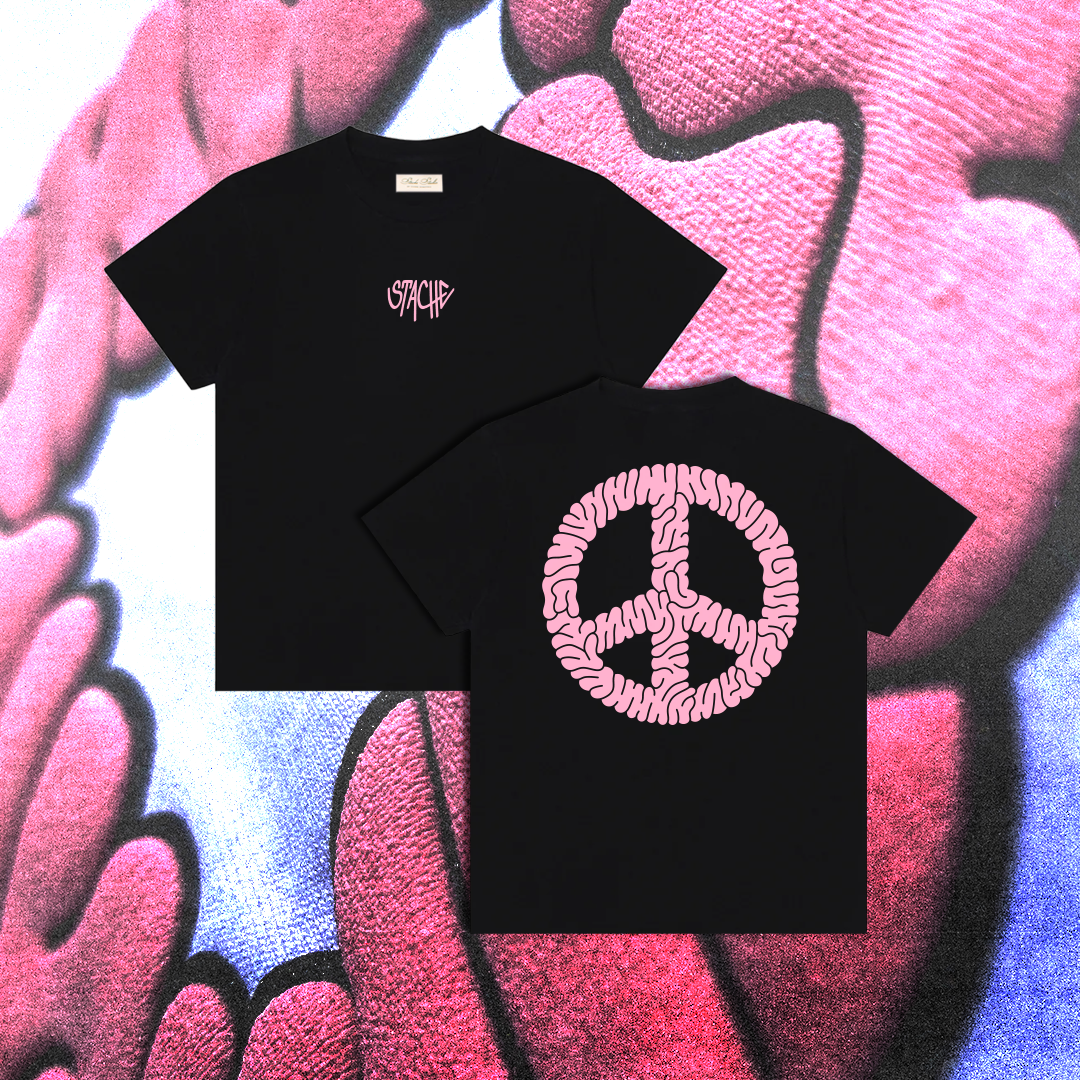 Stache Peace of Mind Tee - 'Black'