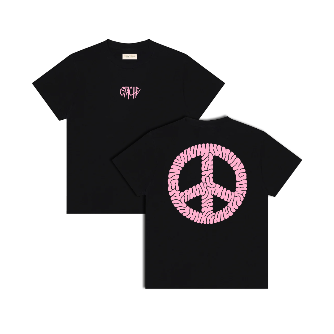 Stache Peace of Mind Tee - 'Black'