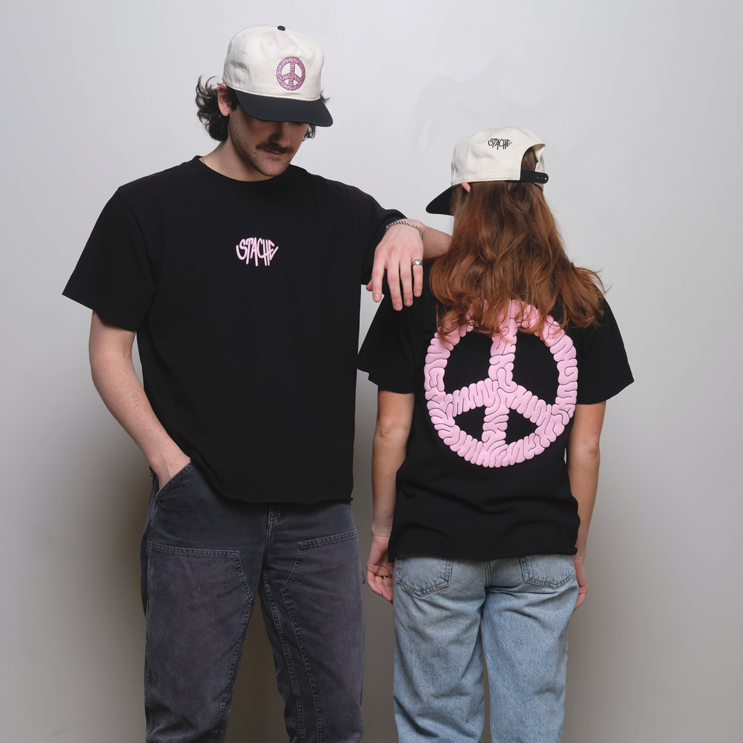 Stache Peace of Mind Tee - 'Black'