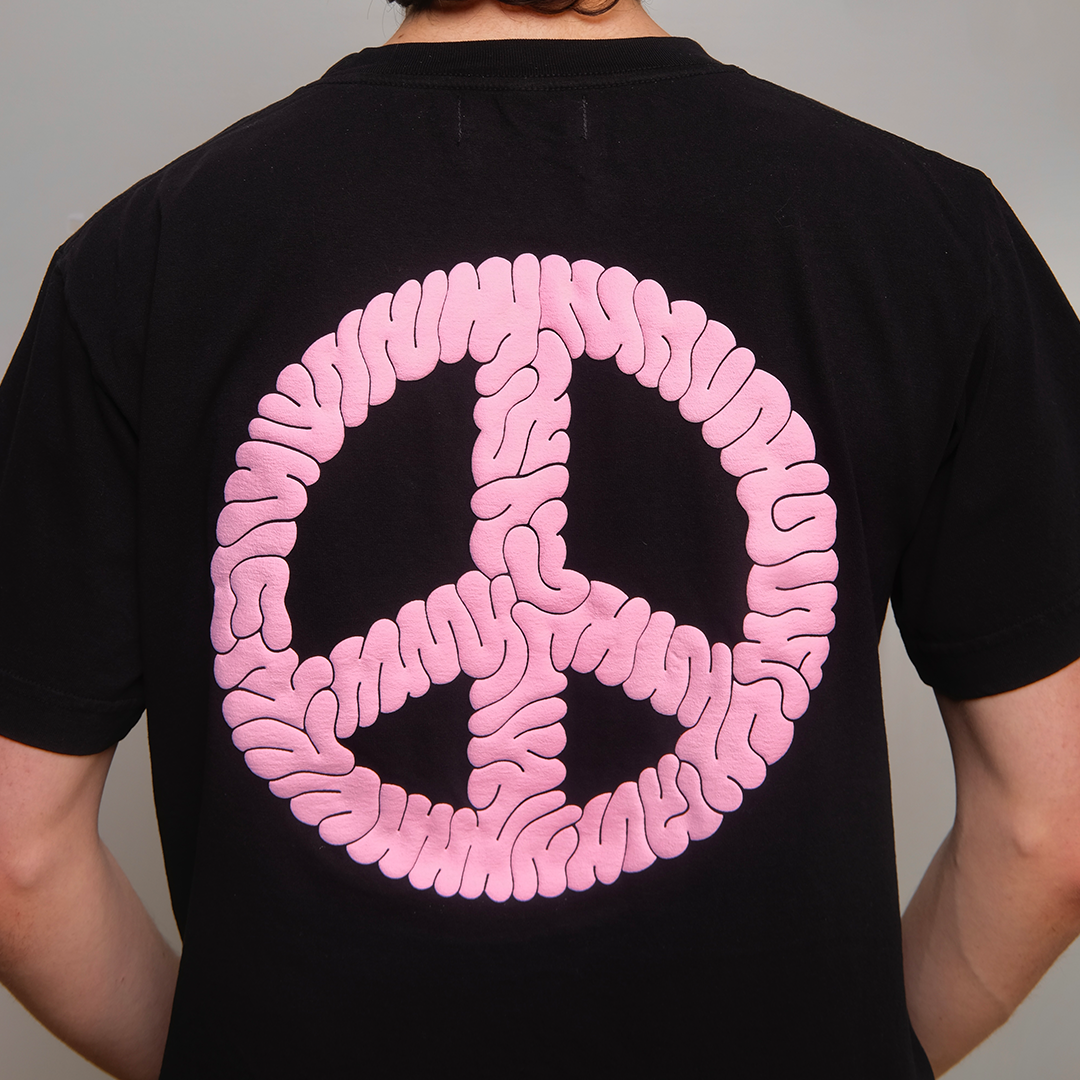 Stache Peace of Mind Tee - 'Black'