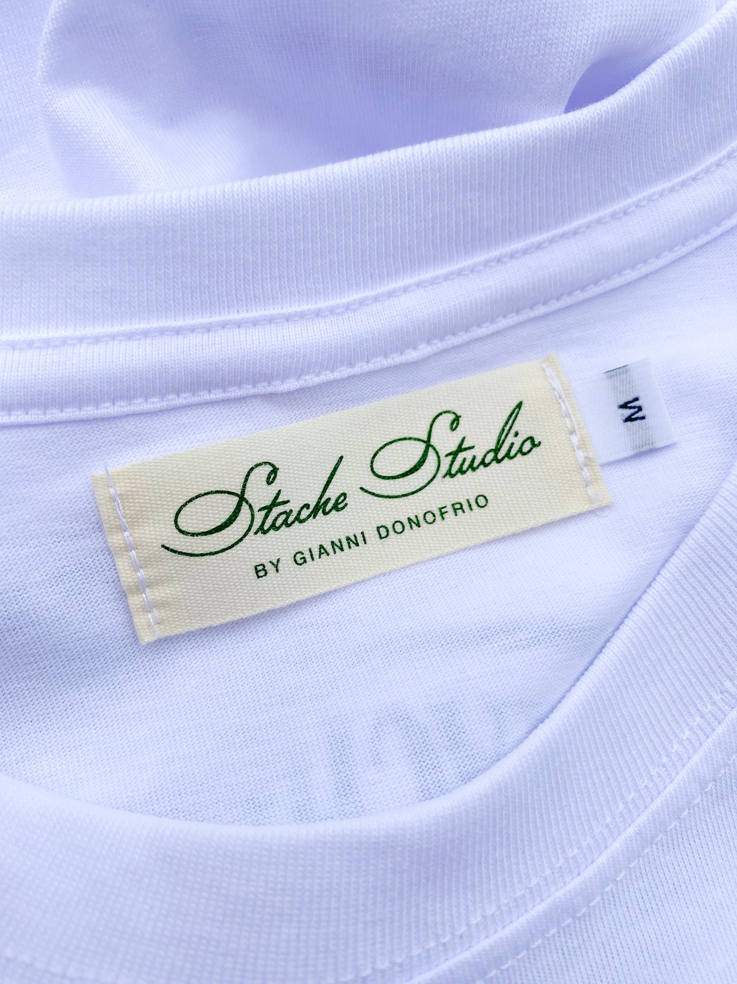 Stache Crest Shirt - 'White/Green'