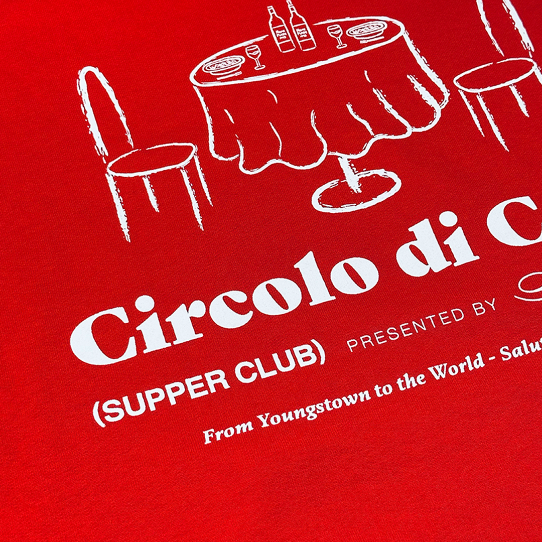 Stache Supper Club Hoodie - Red