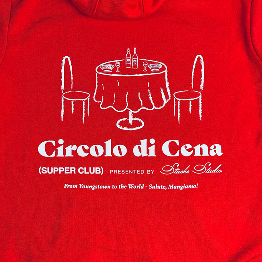 Circolo di Cena (Supper Club) Hoodie - 'Red'