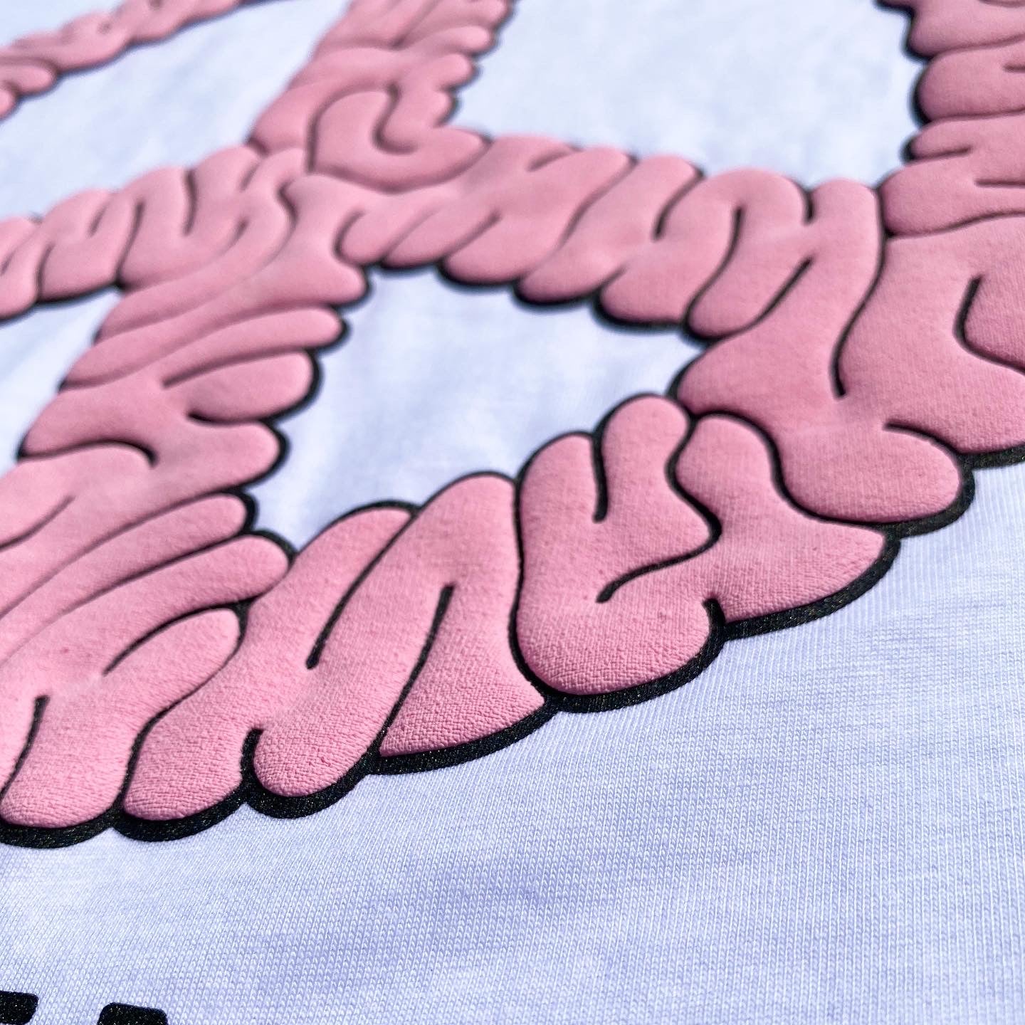 Peace of Mind T-Shirt - 'White/Pink'
